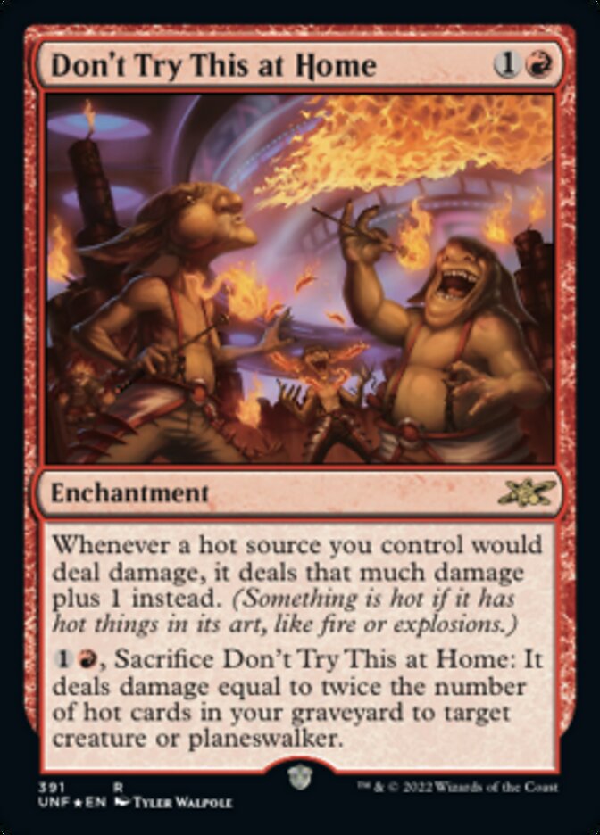 Don't Try This at Home (Galaxy Foil) [Unfinity] Magic: The Gathering