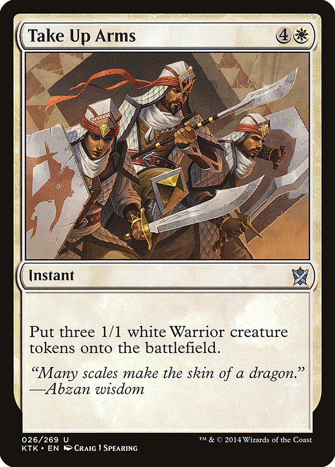 Take Up Arms [Khans of Tarkir] Magic: The Gathering