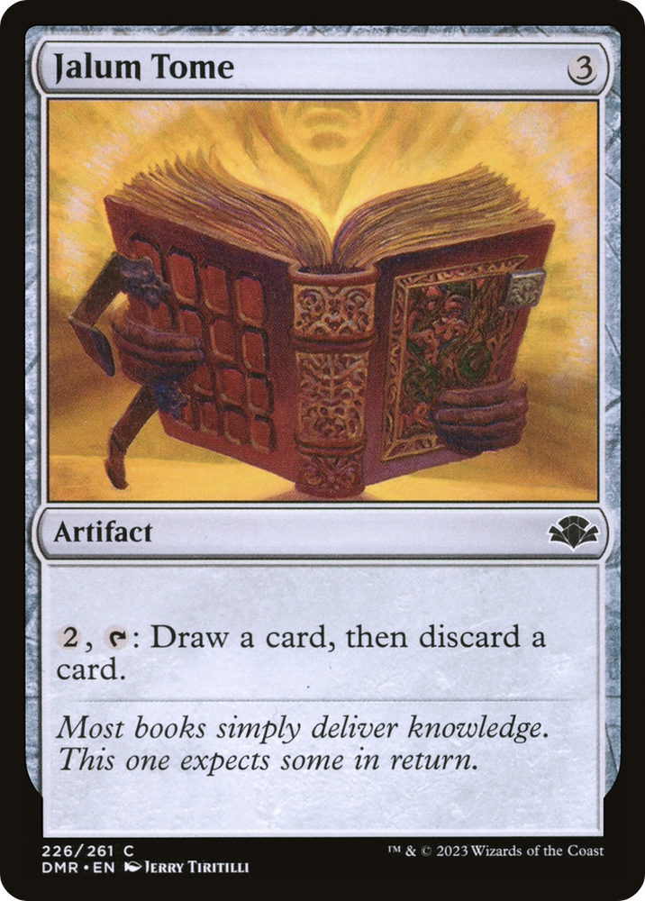 Jalum Tome [Dominaria Remastered] Magic: The Gathering