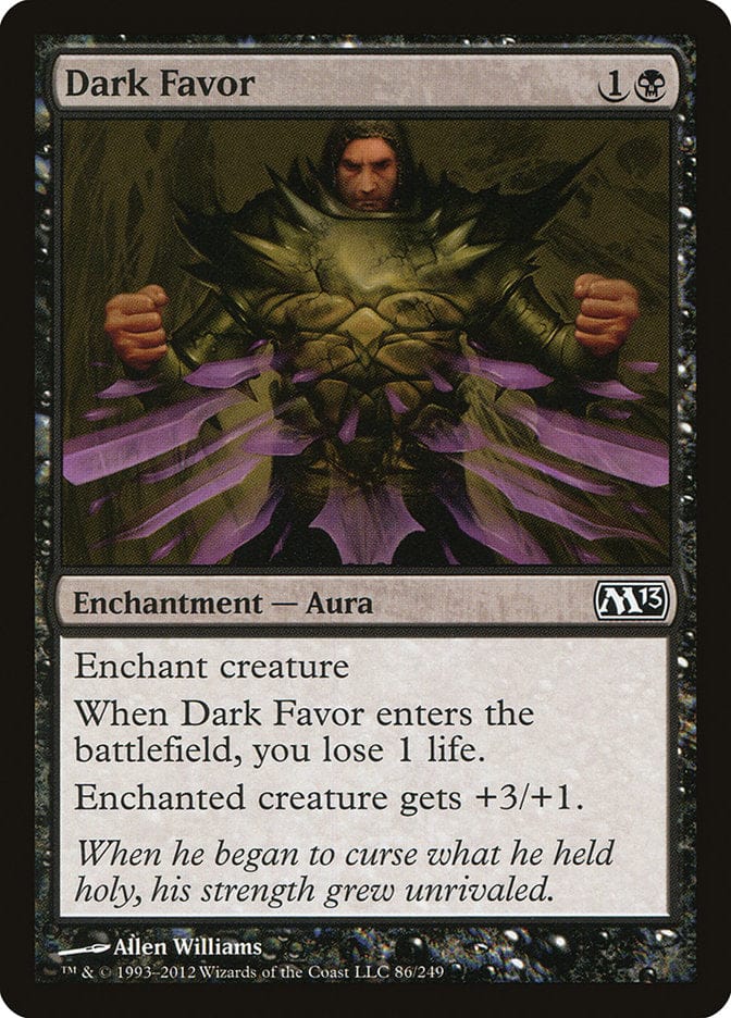 Dark Favor [Magic 2013] Magic: The Gathering