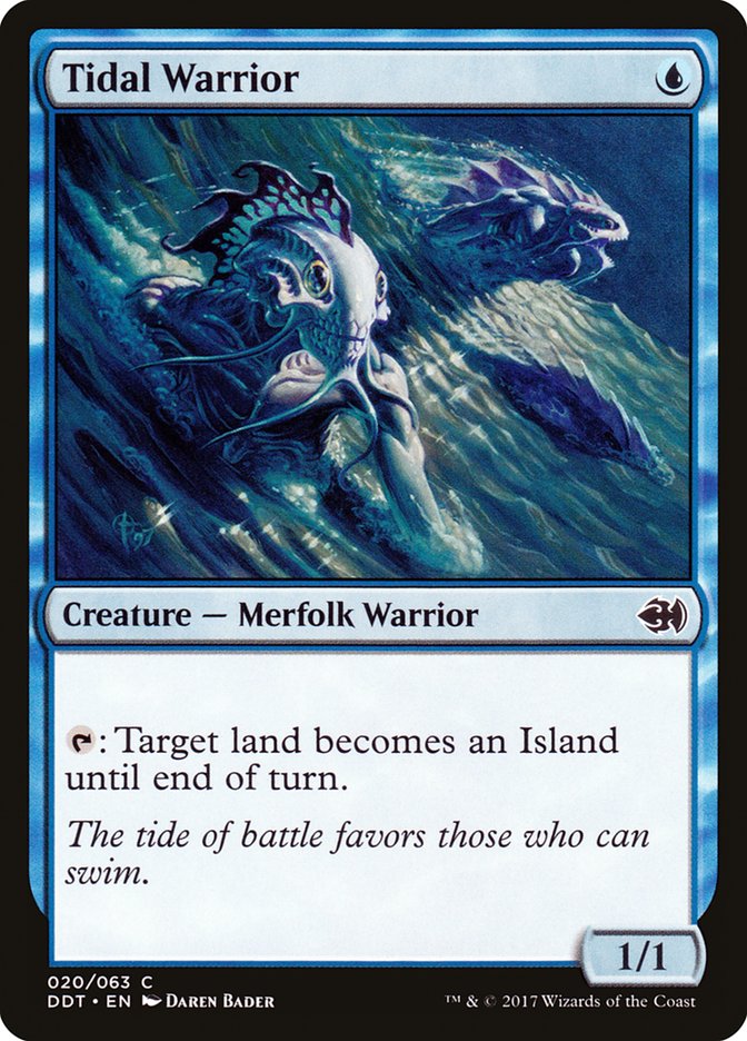 Tidal Warrior [Duel Decks: Merfolk vs. Goblins] Magic: The Gathering