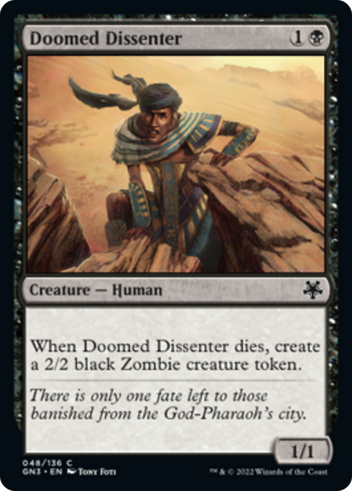 Doomed Dissenter [Game Night: Free-for-All] Magic: The Gathering