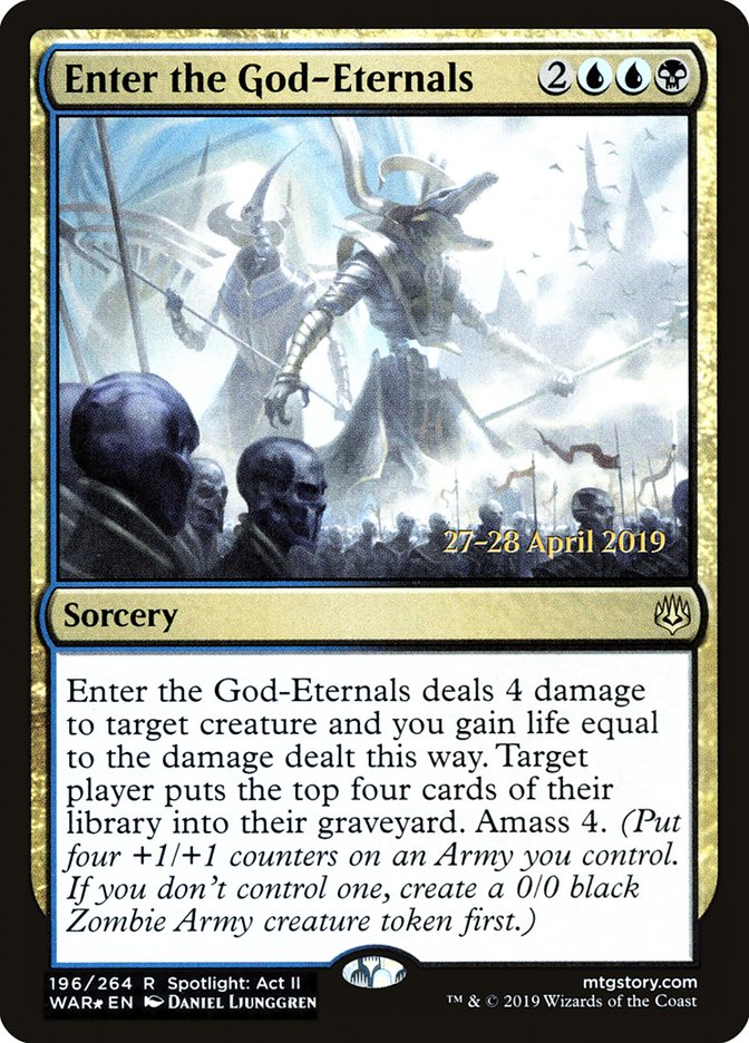Enter the God-Eternals [War of the Spark Prerelease Promos] Magic: The Gathering