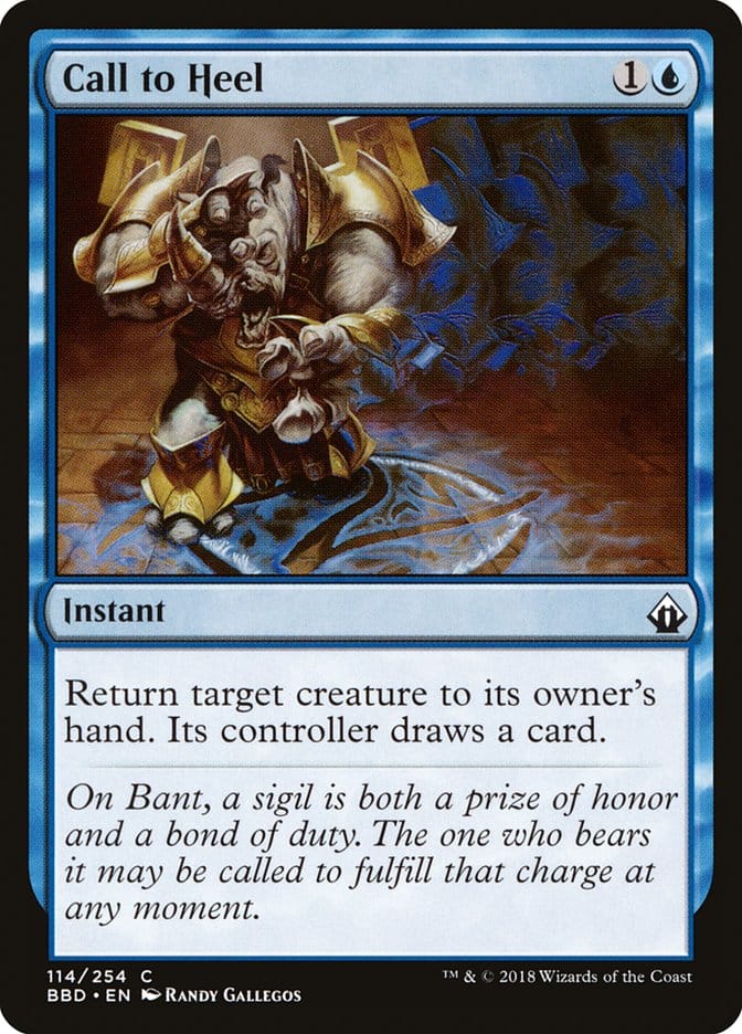 Call to Heel [Battlebond] Magic: The Gathering