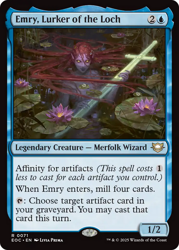 Emry, Lurker of the Loch [Edge of Eternities Commander] Magic: The Gathering