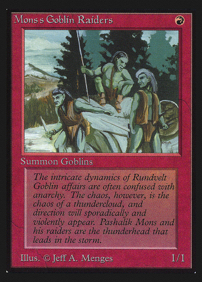Mons's Goblin Raiders [International Collectors' Edition] Magic: The Gathering