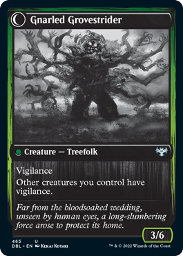 Dormant Grove // Gnarled Grovestrider [Innistrad: Double Feature] Magic: The Gathering