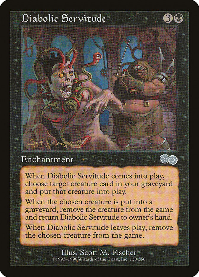 Diabolic Servitude [Urza's Saga] Magic: The Gathering