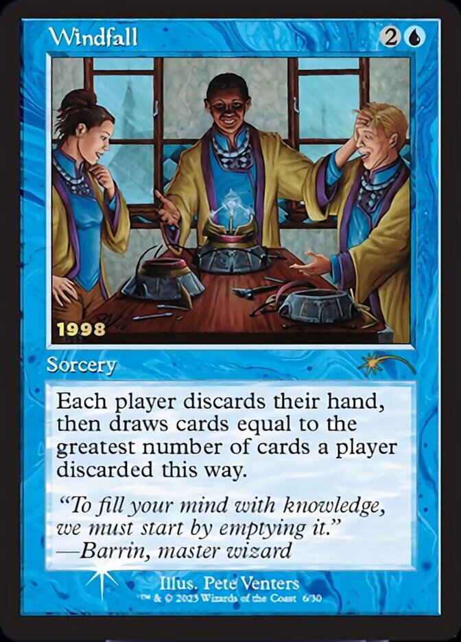 Windfall [30th Anniversary Promos] Magic: The Gathering
