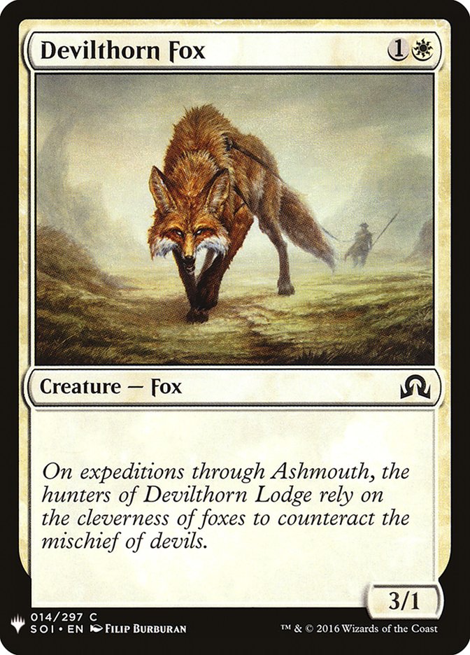 Devilthorn Fox [Mystery Booster] Magic: The Gathering