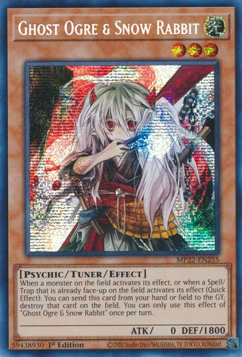 Ghost Ogre & Snow Rabbit [MP22-EN255] Prismatic Secret Rare - Yugioh Cards For Your TCG Needs!