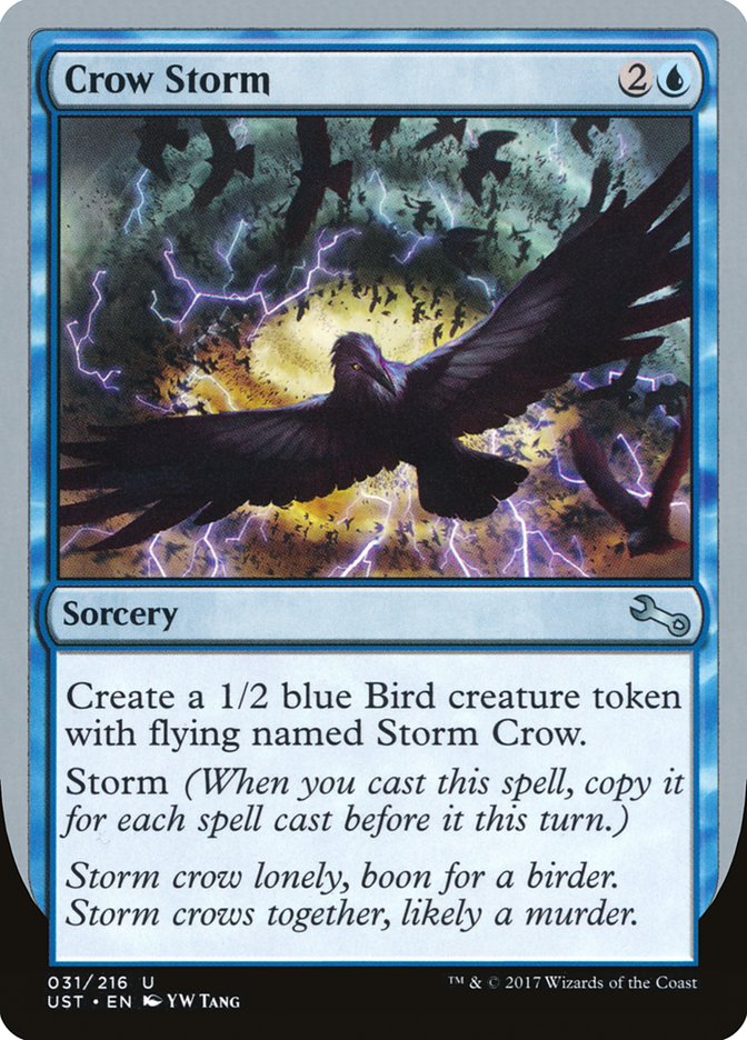 Crow Storm [Unstable] Magic: The Gathering