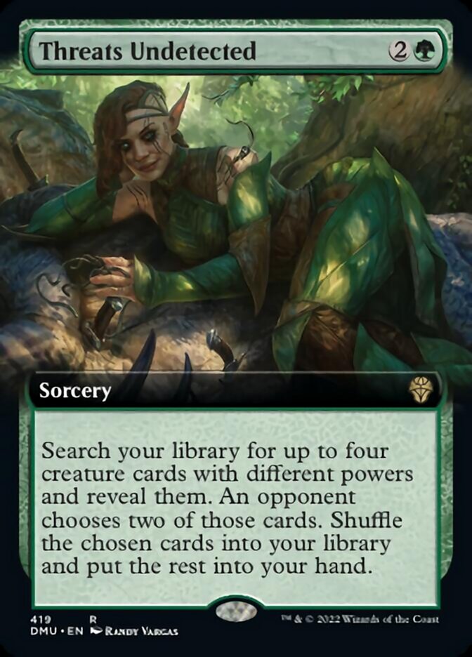 Threats Undetected (Extended Art) [Dominaria United] Magic: The Gathering