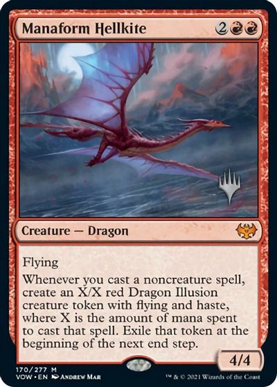 Manaform Hellkite (Promo Pack) [Innistrad: Crimson Vow Promos] Magic: The Gathering