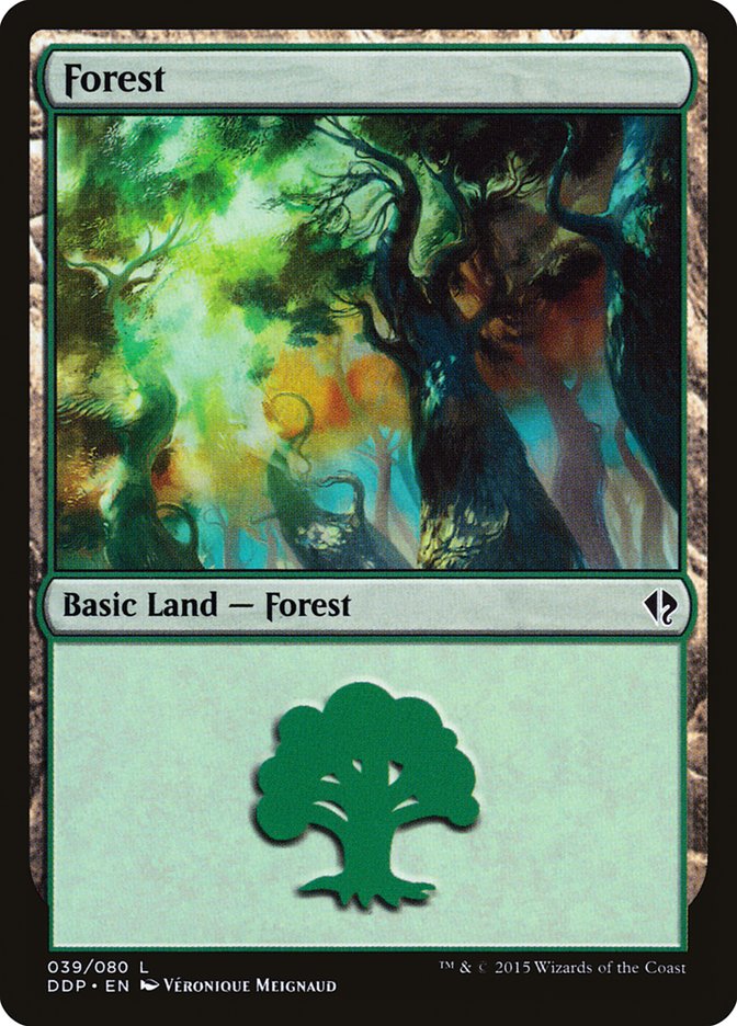 Forest (39) [Duel Decks: Zendikar vs. Eldrazi] Magic: The Gathering
