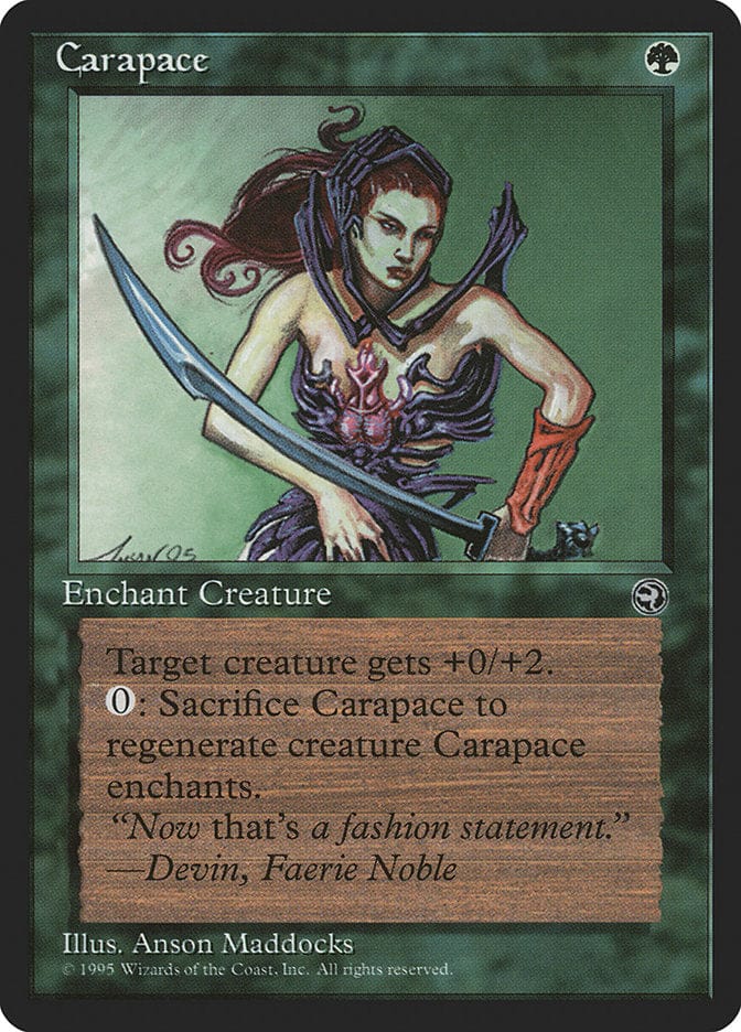 Carapace (Devin Flavor Text) [Homelands] Magic: The Gathering