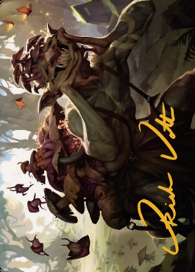 Sprouting Goblin Art Card (Gold-Stamped Signature) [Dominaria United Art Series] Magic: The Gathering
