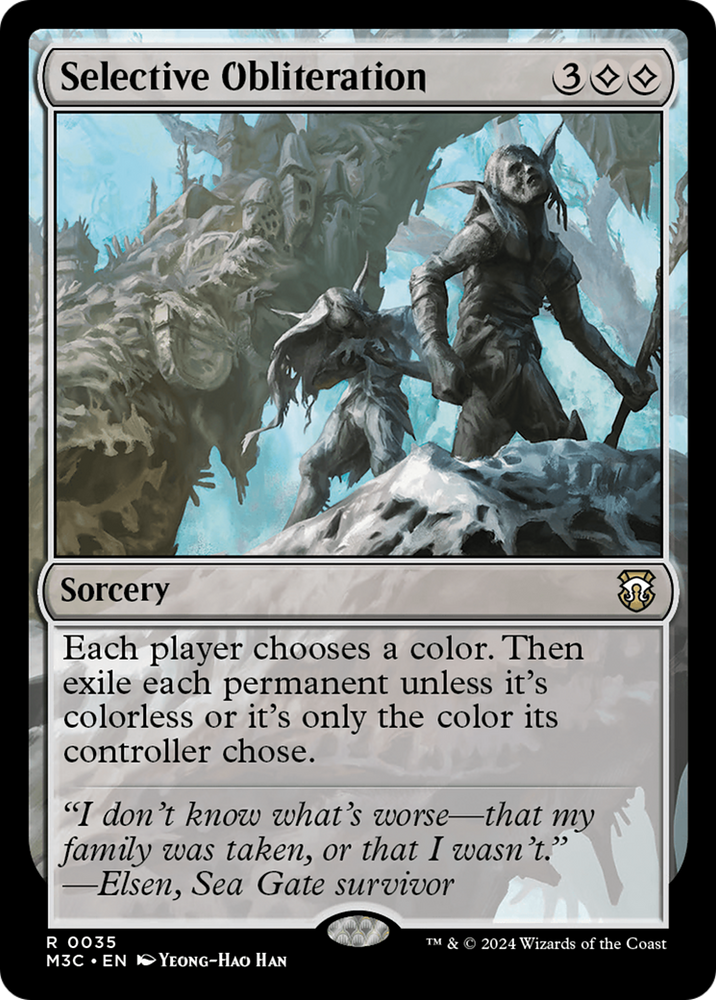 Selective Obliteration (Ripple Foil) [Modern Horizons 3 Commander] Magic: The Gathering
