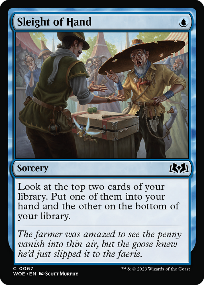Sleight of Hand [Wilds of Eldraine] Magic: The Gathering
