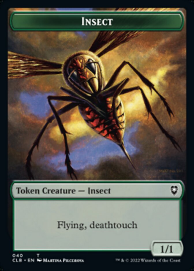 Spider // Insect Double-Sided Token [Commander Legends: Battle for Baldur's Gate Tokens] Magic: The Gathering
