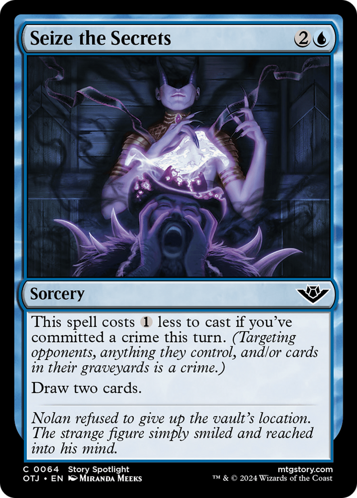Seize the Secrets [Outlaws of Thunder Junction] Magic: The Gathering