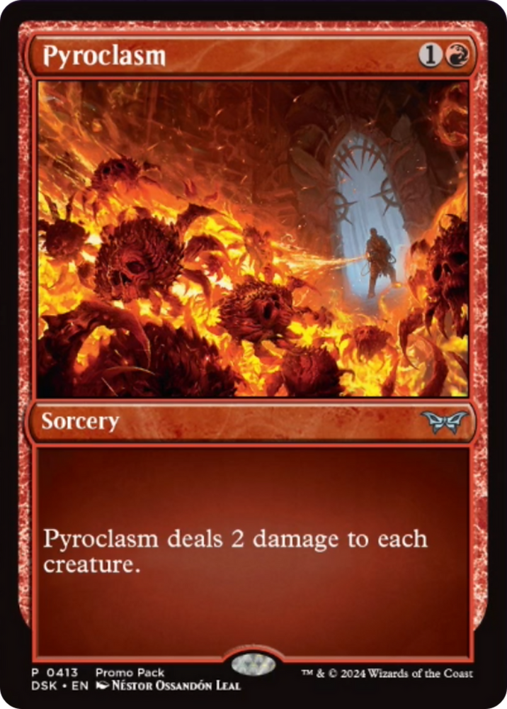 Pyroclasm (Promo Pack) [Duskmourn: House of Horror Promos] Magic: The Gathering