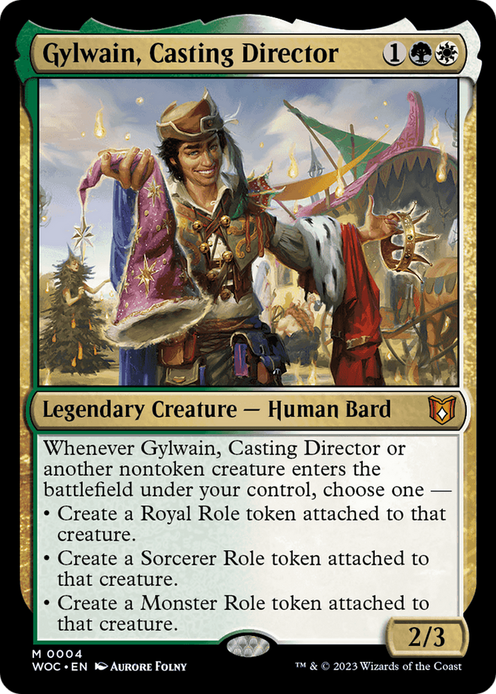 Gylwain, Casting Director [Wilds of Eldraine Commander] Magic: The Gathering