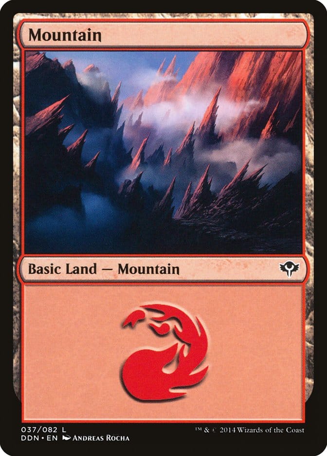 Mountain (37) [Duel Decks: Speed vs. Cunning] Magic: The Gathering