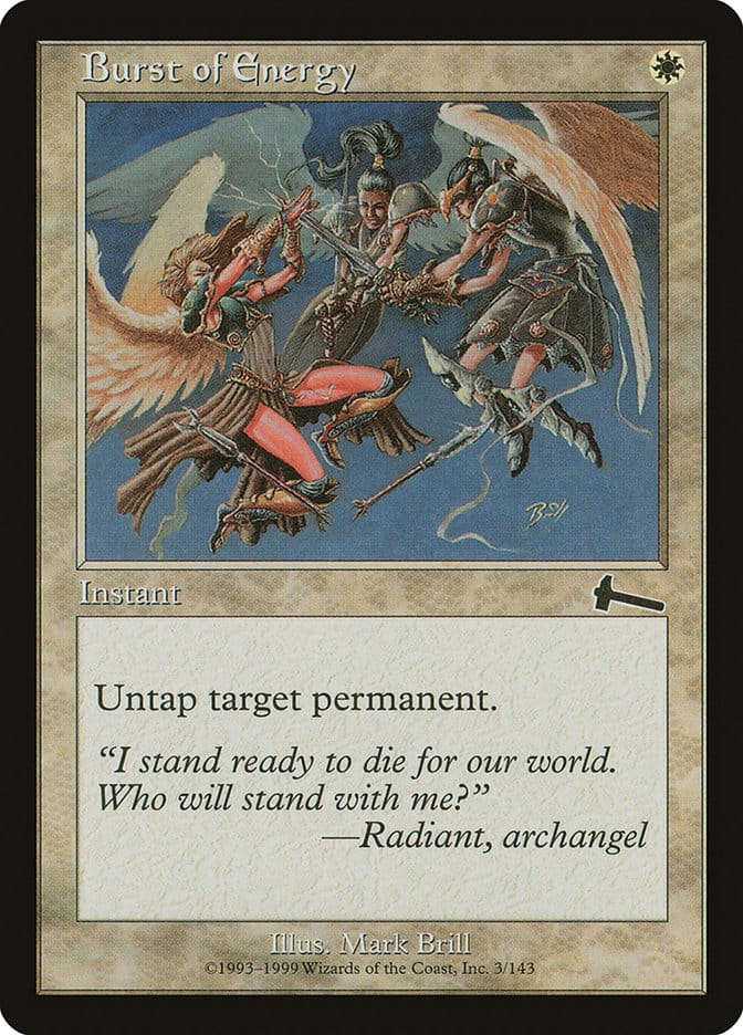 Burst of Energy [Urza's Legacy] Magic: The Gathering