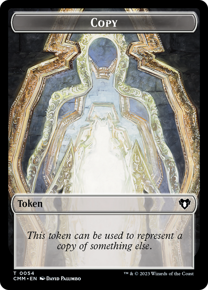 Copy (54) // Angel Double-Sided Token [Commander Masters Tokens] Magic: The Gathering