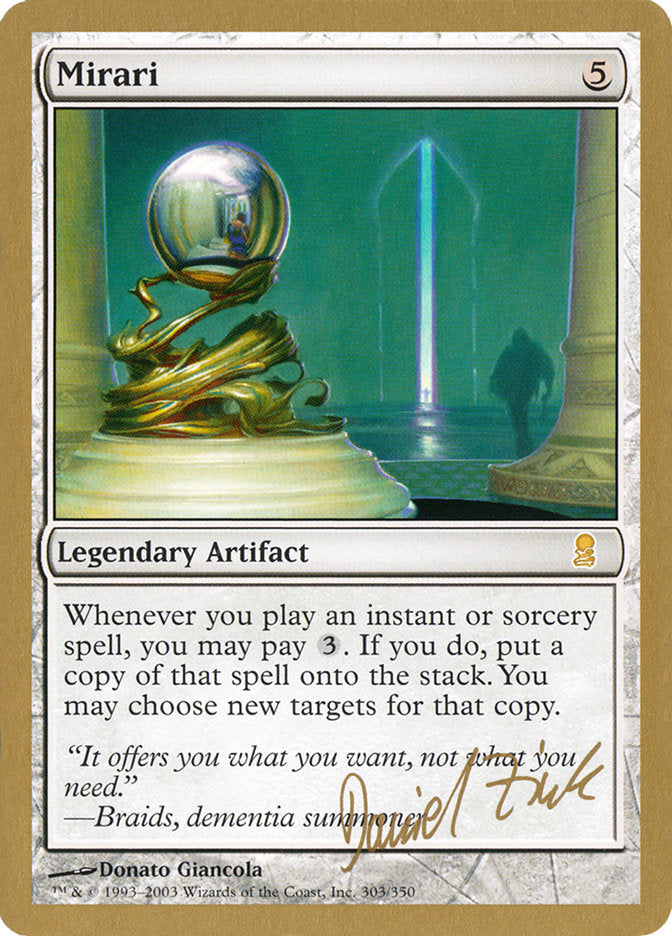 Mirari (Daniel Zink) [World Championship Decks 2003] Magic: The Gathering