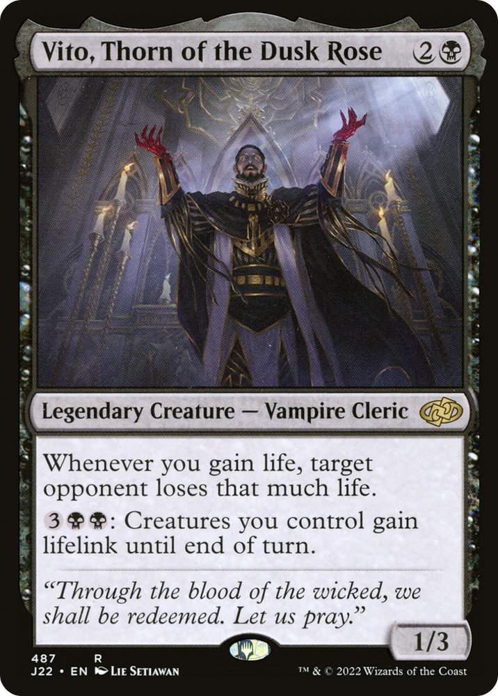 Vito, Thorn of the Dusk Rose [Jumpstart 2022] Magic: The Gathering