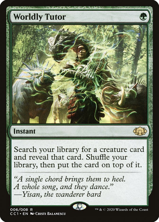 Worldly Tutor [Commander Collection: Green] Magic: The Gathering