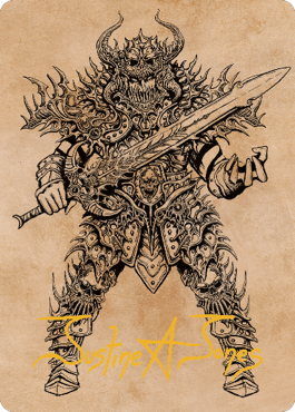 Sarevok, Deathbringer Art Card (Gold-Stamped Signature) [Commander Legends: Battle for Baldur's Gate Art Series] Magic: The Gathering