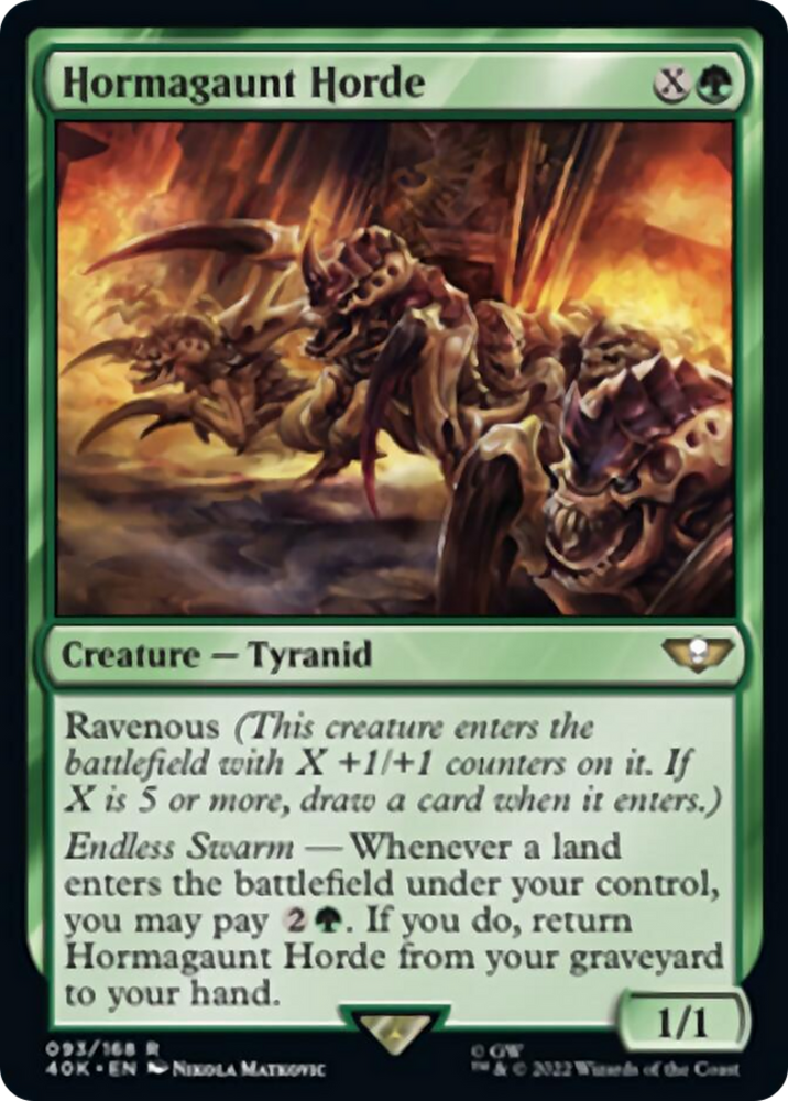 Hormagaunt Horde (Surge Foil) [Warhammer 40,000] Magic: The Gathering