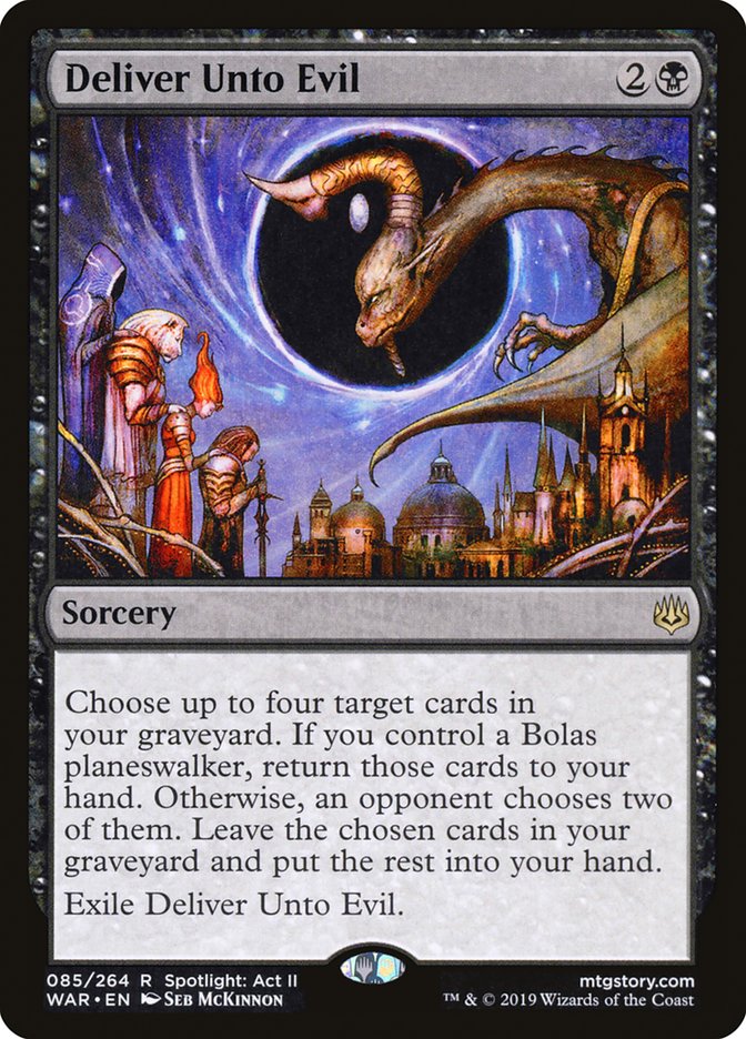 Deliver Unto Evil [War of the Spark] Magic: The Gathering