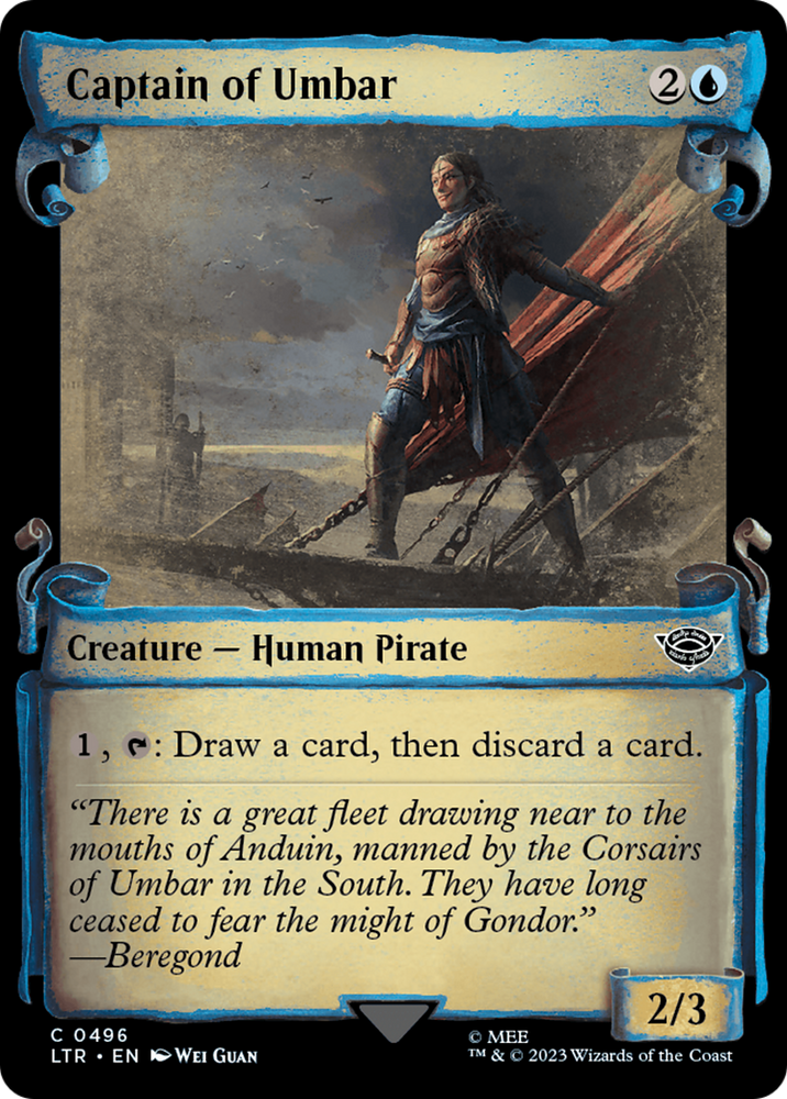 Captain of Umbar [The Lord of the Rings: Tales of Middle-Earth Showcase Scrolls] Magic: The Gathering