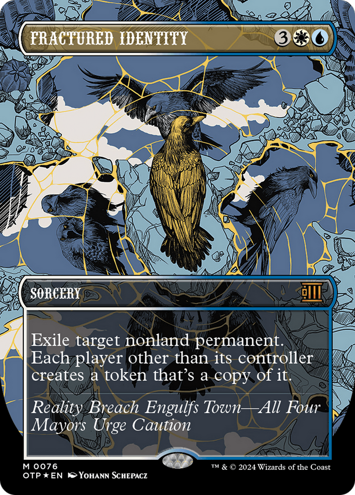 Fractured Identity (Textured Foil) [Outlaws of Thunder Junction: Breaking News] Magic: The Gathering