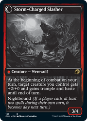 Reckless Stormseeker // Storm-Charged Slasher [Innistrad: Double Feature] Magic: The Gathering