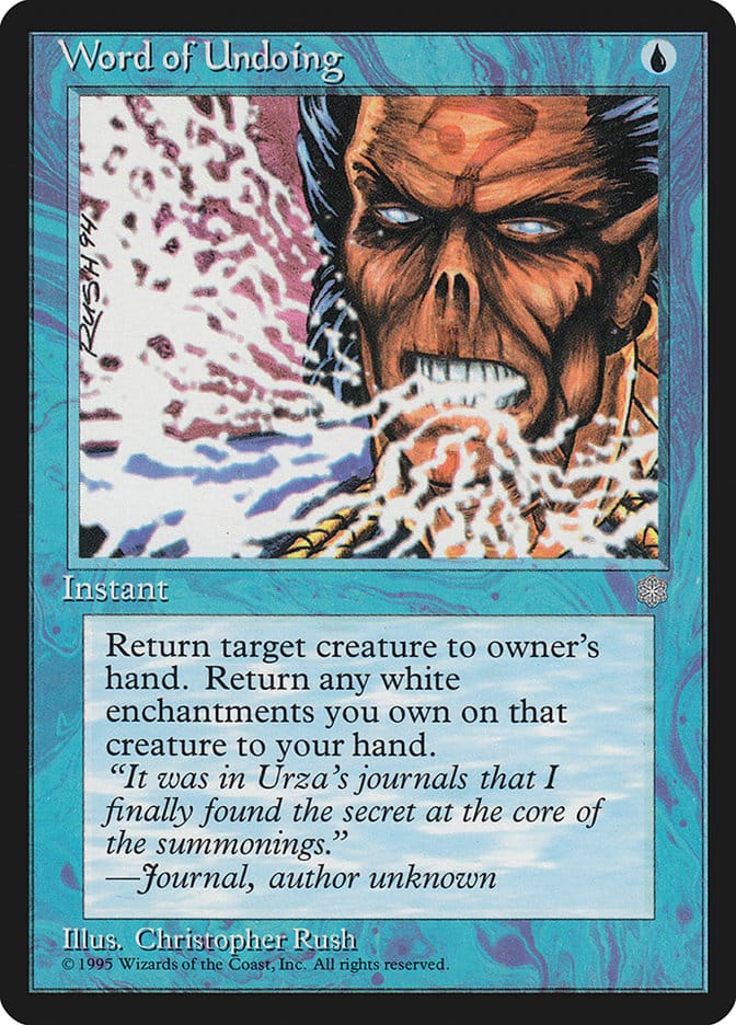 Word of Undoing [Ice Age] Magic: The Gathering