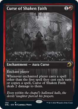 Curse of Shaken Faith [Innistrad: Double Feature] Magic: The Gathering