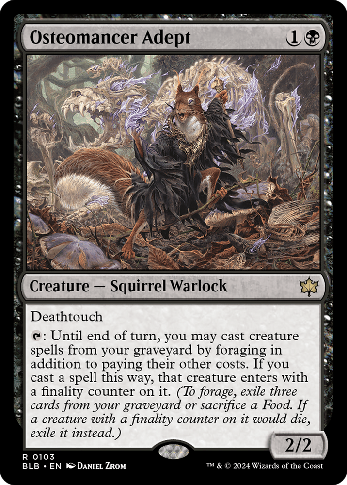 Osteomancer Adept [Bloomburrow] Magic: The Gathering