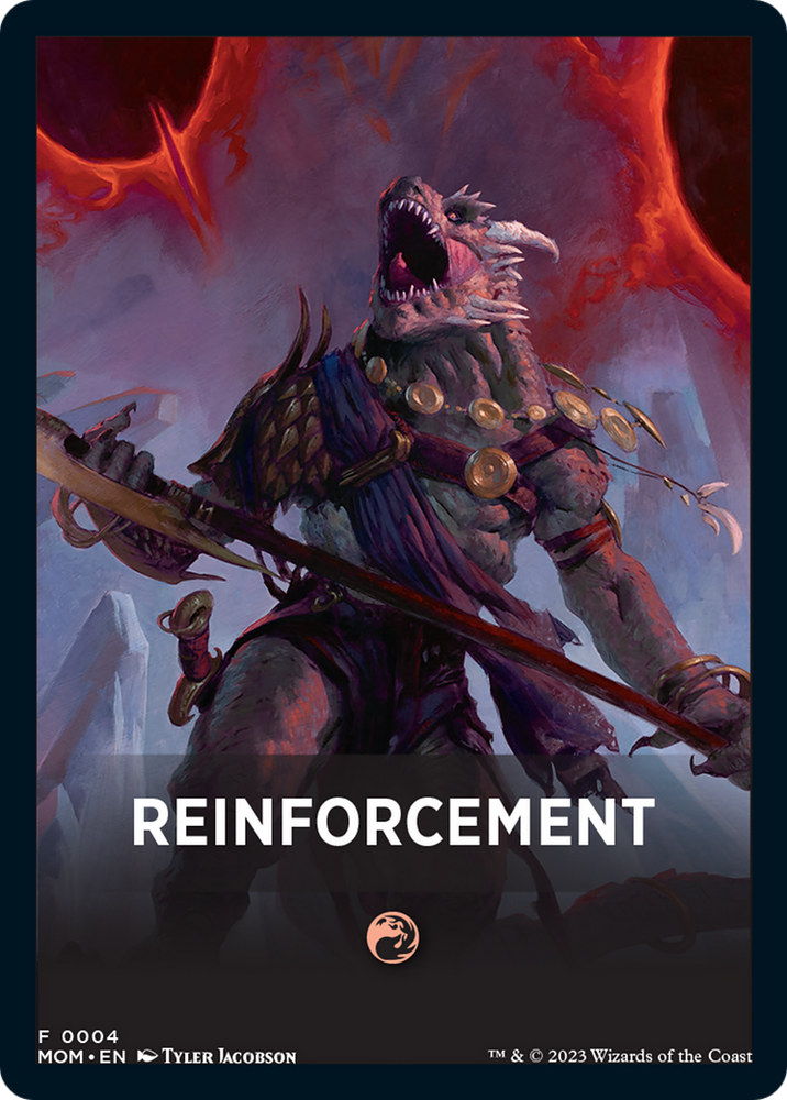 Reinforcement Theme Card [March of the Machine Tokens] Magic: The Gathering