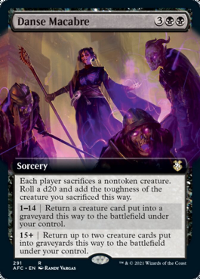 Danse Macabre (Extended Art) [Dungeons & Dragons: Adventures in the Forgotten Realms Commander] Magic: The Gathering