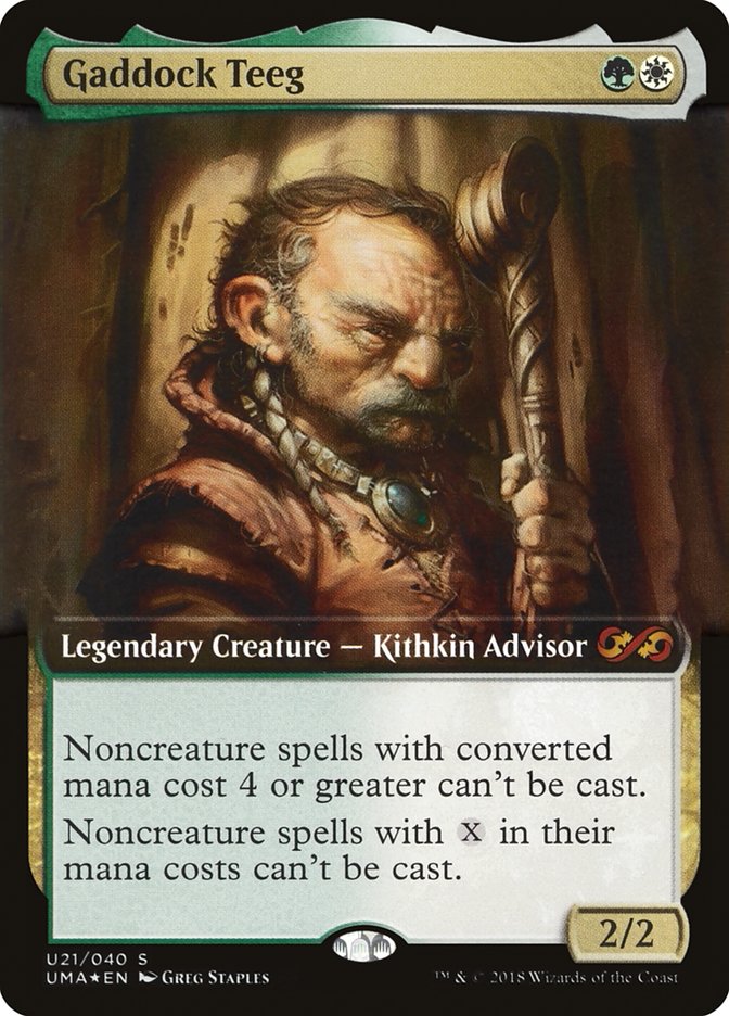 Gaddock Teeg (Topper) [Ultimate Masters Box Topper] Magic: The Gathering
