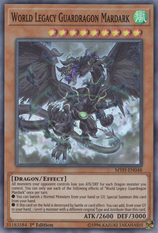 World Legacy Guardragon Mardark [MYFI-EN048] Super Rare - Yugioh Cards For Your TCG Needs