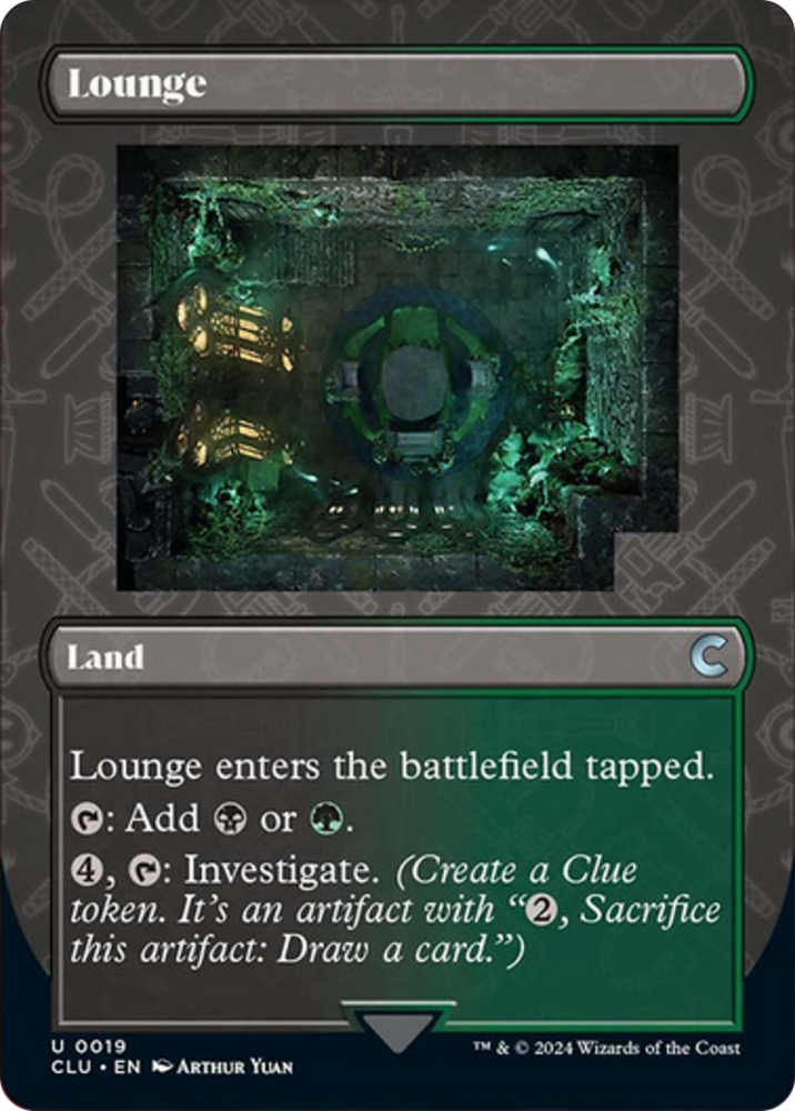 Lounge (Borderless) [Ravnica: Clue Edition] Magic: The Gathering