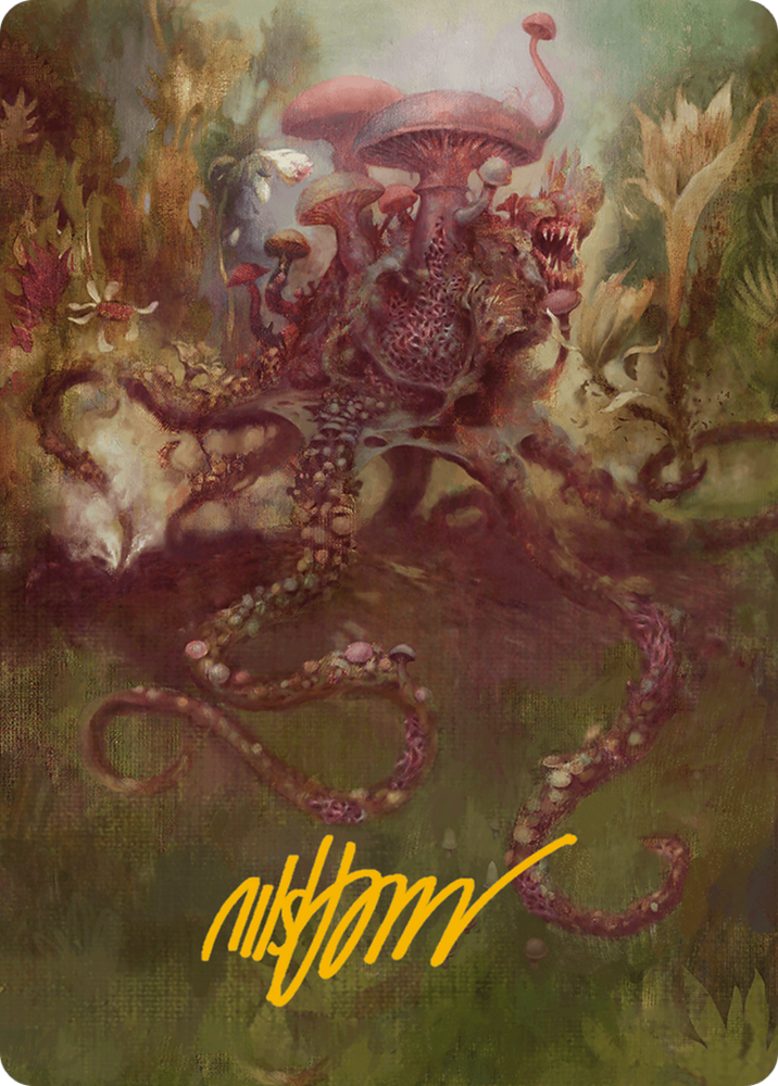 Sowing Mycospawn Art Card (Gold-Stamped Signature) [Modern Horizons 3 Art Series] Magic: The Gathering