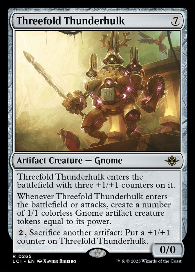 Threefold Thunderhulk [The Lost Caverns of Ixalan] Magic: The Gathering
