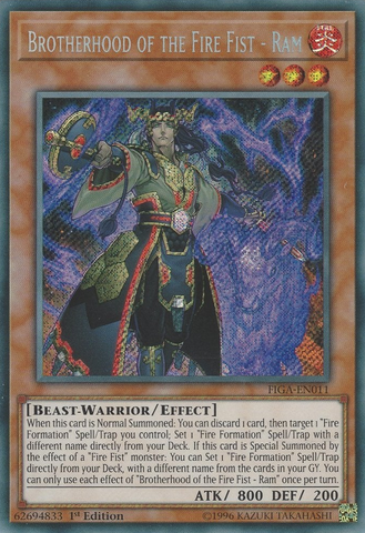 Brotherhood of the Fire Fist - Ram [FIGA-EN011] Secret Rare - Yugioh Cards For Your TCG Needs!